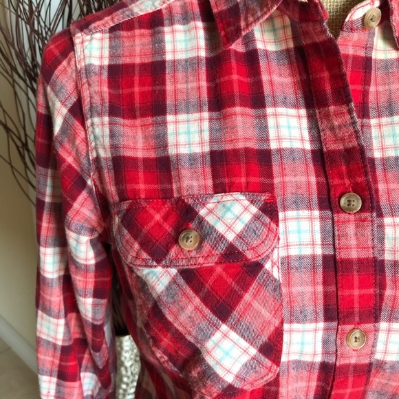 🖤❤️Eddie Bauer Plaid Flannel ❤️🖤 - Picture 3 of 5